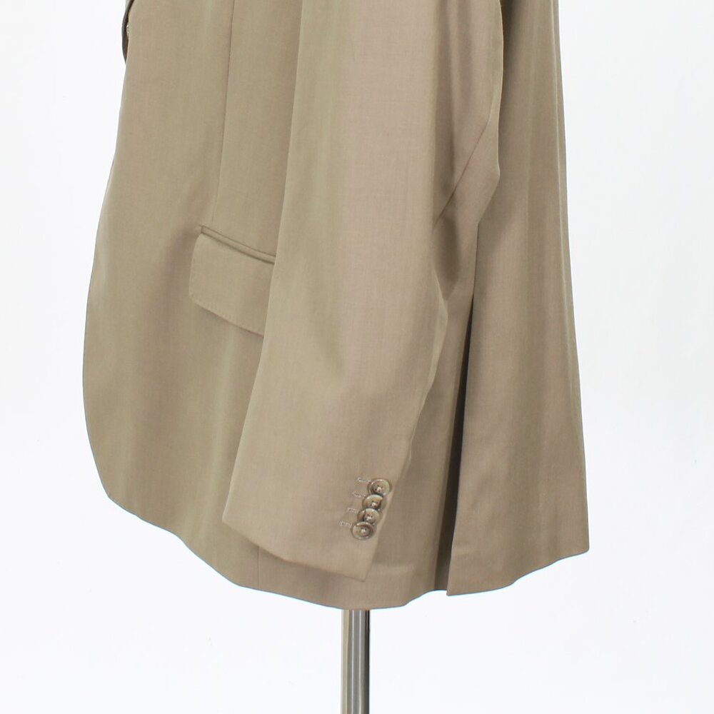 Lands' End 46R Beige Blazer Sport Coat Jacket 2-Button Solid Y324 - Picture 6 of 11